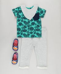 Conjunto-de-Camiseta-Verde-Agua---Calca---Babador-em-Moletom-de-Algodao---Sustentavel-Cinza-Mescla-8702058-Cinza_Mescla_3