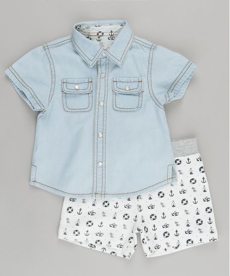 Conjunto-de-Camisa-Jeans-Azul-Claro---Bermuda-Estampada-Off-White-8700305-Off_White_1