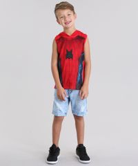 Regata-Homem-Aranha-com-Capuz-Mascara-em-Algodao---Sustentavel-Vermelha-8790003-Vermelho_3