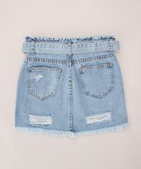 Saia-Jeans-Juvenil-Curta-Clochard-Destroyed-com-Cinto-Azul-Claro-9966619-Azul_Claro_2