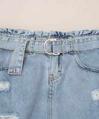 Saia-Jeans-Juvenil-Curta-Clochard-Destroyed-com-Cinto-Azul-Claro-9966619-Azul_Claro_3