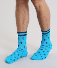 Meia-Estampada-de-Coqueiros-Azul-8908354-Azul_2