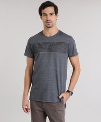 Camiseta-Longa-com-Recorte-em-Tela-Cinza-Mescla-Escuro-8772204-Cinza_Mescla_Escuro_1