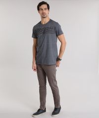 Camiseta-Longa-com-Recorte-em-Tela-Cinza-Mescla-Escuro-8772204-Cinza_Mescla_Escuro_3