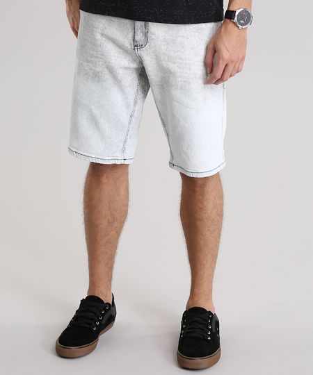 Bermuda-Jeans-Reta-Marmorizada-Cinza-8776686-Cinza_1 Bermuda-Jeans-Reta-Marmorizada-Cinza-8776686-Cinza_1