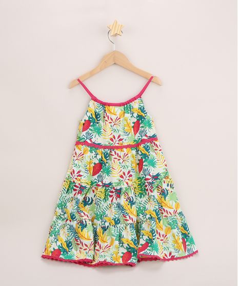 Vestido-Infantil-Amplo-Estampado-de-Folhagem-com-Recortes-Off-White-9948549-Off_White_1