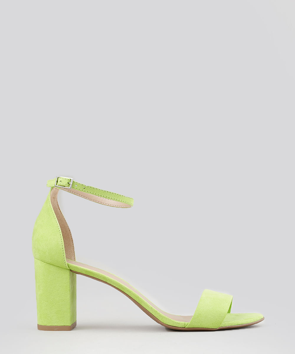 Sandália verde claro Clearance