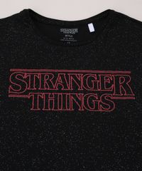 Blusa-Juvenil-Stranger-Things-com-Glitter-Manga-Curta-Preta-9967691-Preto_2