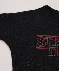 Blusa-Juvenil-Stranger-Things-com-Glitter-Manga-Curta-Preta-9967691-Preto_4
