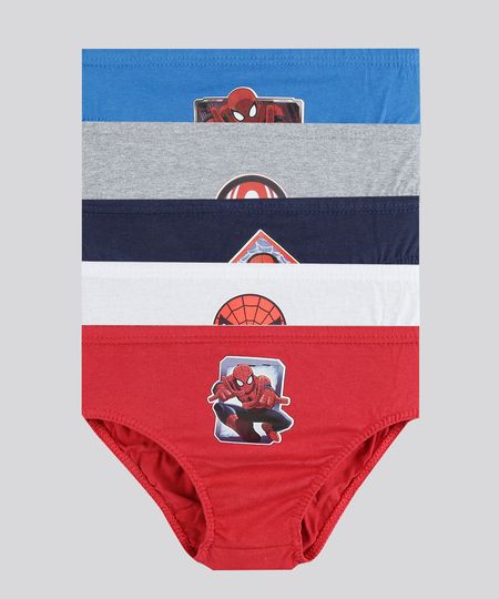 Kit-de-5-Cuecas-Homem-Aranha-Multicor-8621679-Multicor_1 Kit-de-5-Cuecas-Homem-Aranha-Multicor-8621679-Multicor_1