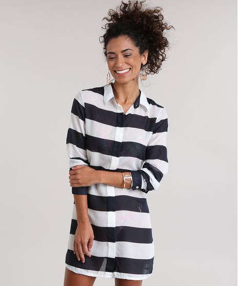 Saida-de-Praia-Chemise-Listrada--Off-White-8072947-Off_White_1