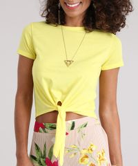 Blusa-Basica-com-Amarracao-Amarela-8804865-Amarelo_4