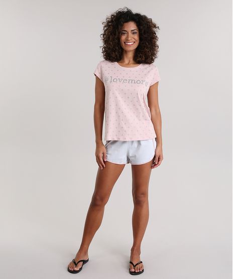 Pijama--Love-More--Estampado-de-Poa-Rose-8830867-Rose_1