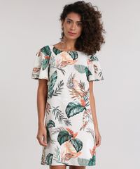 Vestido-Estampado-de-Folhas-Bege-Claro-8732338-Bege_Claro_1