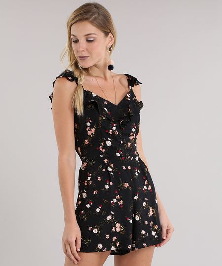 Macaquinho-Estampado-Floral-com-Babado-Preta-8748475-Preto_1