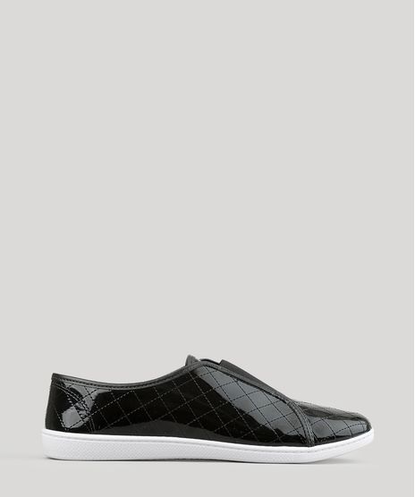 Tenis-Slip-On-Moleca-em-Verniz-com-Matelasse-Preto-8919171-Preto_1