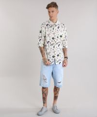 Camisa-Estampada-Floral-Bege-Claro-8687673-Bege_Claro_3
