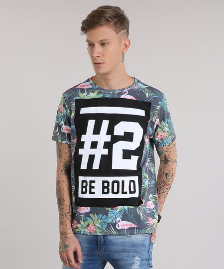 Camiseta-Estampada-de-Flamingos-Cinza-Mescla-8834187-Cinza_Mescla_1