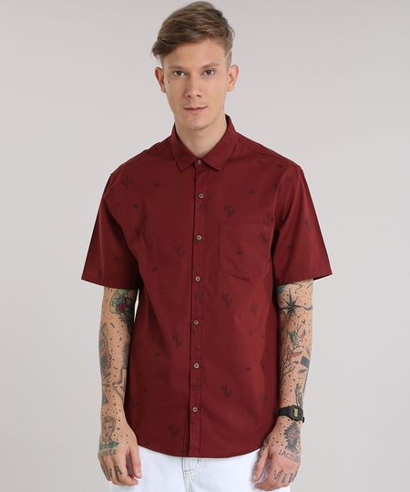 Camisa-Estampada-de-Cactos-Vinho-8822746-Vinho_1 Camisa-Estampada-de-Cactos-Vinho-8822746-Vinho_1