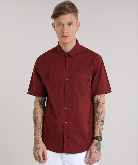 Camisa-Estampada-de-Cactos-Vinho-8822746-Vinho_1