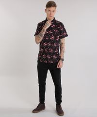 Camisa-Estampada-de-Flamingos-Preta-8702816-Preto_3