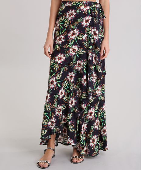 Saia-Longa-Cia--Maritima-Estampada-Floral-Topazio--Azul-Marinho-8743545-Azul_Marinho_1