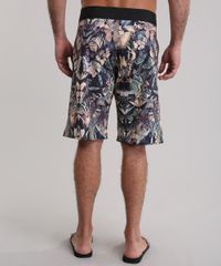 Bermuda-BlueMan-Estampada-de-Borboletas-Preta-8889420-Preto_2