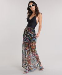 Saia-Longa-BlueMan-Estampada-de-Borboletas-em-Tule-Branca-8775329-Branco_3