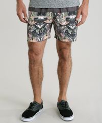 Bermuda-BlueMan-Estampada-de-Borboletas-Preta-8889534-Preto_1