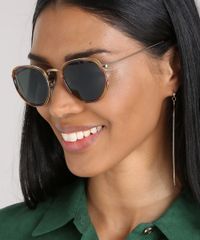 Oculos-de-Sol-Redondo-Feminino-Agua-de-Coco-Tartaruga-8883288-Tartaruga_2