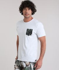 Camiseta-Agua-de-Coco-com-Bolso-Estampado-Coqueiros-Cinza-Mescla-Claro-8927185-Cinza_Mescla_Claro_1