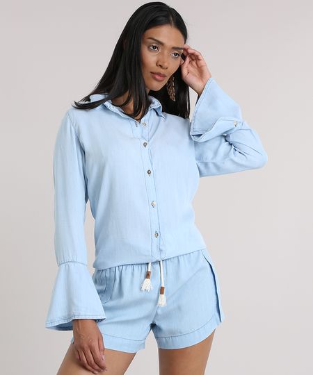 Camisa-Jeans-Agua-de-Coco-Azul-Claro-8858774-Azul_Claro_1 Camisa-Jeans-Agua-de-Coco-Azul-Claro-8858774-Azul_Claro_1