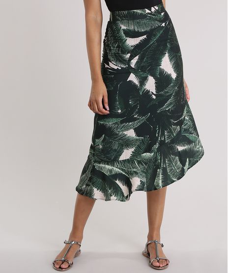 Saia-Midi-Agua-de-Coco-Estampada-Coqueiros-Verde-Escuro-8759847-Verde_Escuro_1