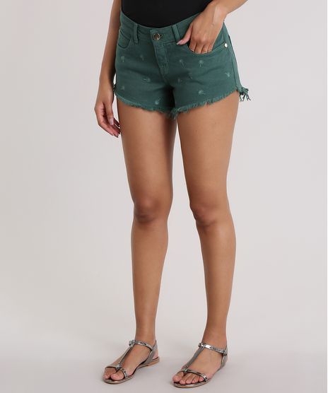 Short-Reto-Agua-de-Coco-com-Bordado-Coqueiros-Verde-Escuro-8858687-Verde_Escuro_1
