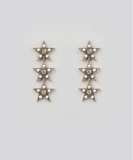 Brinco-de-Estrelas-com-Strass-Dourado-8717390-Dourado_1