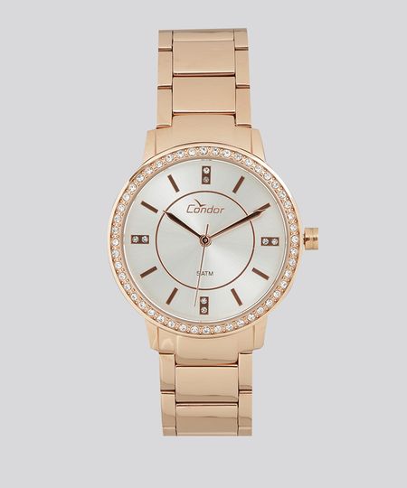 Relógio Analógico Condor Feminino - COPC21AQ4K Rosê - Único Menor preço em Relógio Analógico Condor Feminino - COPC21AQ4K Rosê - Único