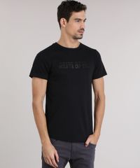 Camiseta-em-Trico-com-Estampa--Waste-Of-Time--Preto-8831035-Preto_1