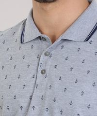 Polo-em-Piquet-Estampada-de-Ancoras-Cinza-Mescla-8756725-Cinza_Mescla_4