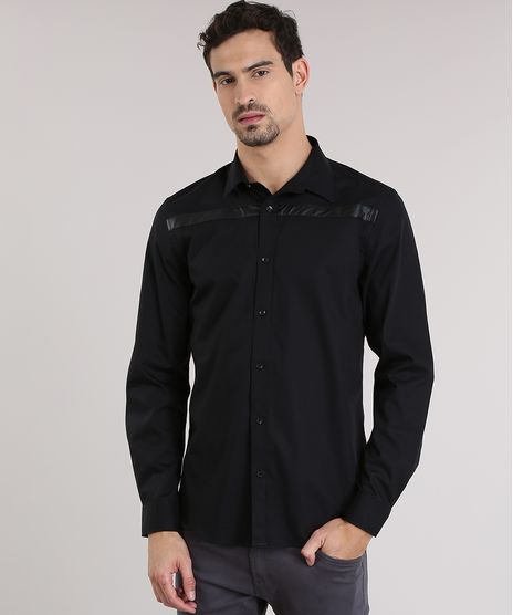 Camisa-Slim-com-Recorte-Preta-8639713-Preto_1