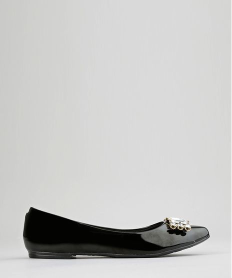 Sapatilha-Bico-Fino-em-Verniz-Moleca-com-Strass-Preta-8960140-Preto_1