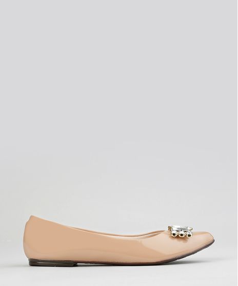 Sapatilha-Bico-Fino-em-Verniz-Moleca-com-Strass-Bege-8960148-Bege_1