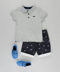 Conjunto-de-Polo-em-Piquet-Cinza-Mescla---Bermuda-Estampada-de-Tubarao-em-Algodao---Sustentavel-Azul-Marinho-8673799-Azul_Marinho_3