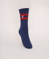 Meia-Masculina-Cano-Alto-Divertida-com-Bordado-de-Astronauta-Azul-Marinho-9944580-Azul_Marinho_1