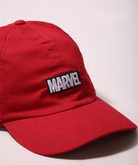 Bone-Masculino-Aba-Curva-Marvel-com-Bordado-Vermelho-9966354-Vermelho_2