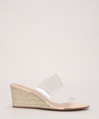 Tamanco-Feminino-Oneself-Anabela-Salto-Medio-com-Tiras-de-Vinil-Bege-Claro-9969686-Bege_Claro_2