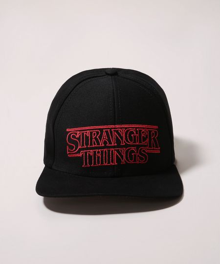 Bone-Infantil-Aba-Reta-Stranger-Things-com-Bordado-Preto-9970790-Preto_1 Bone-Infantil-Aba-Reta-Stranger-Things-com-Bordado-Preto-9970790-Preto_1