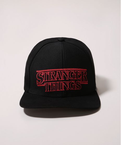 Bone-Infantil-Aba-Reta-Stranger-Things-com-Bordado-Preto-9970790-Preto_1