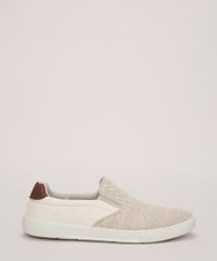 Tenis-Slip-On-Masculino-Oneself-Bege-9971098-Bege_2