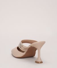 Mule-Feminino-Oneself-Bico-Fino-Salto-Taca-Medio-com-Strass-Bege-Claro-9970728-Bege_Claro_4
