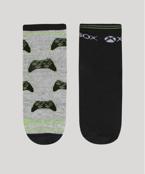 Kit-de-2-Meias-Infantis-Cano-Medio-Xbox-Multicor-9970792-Multicor_1